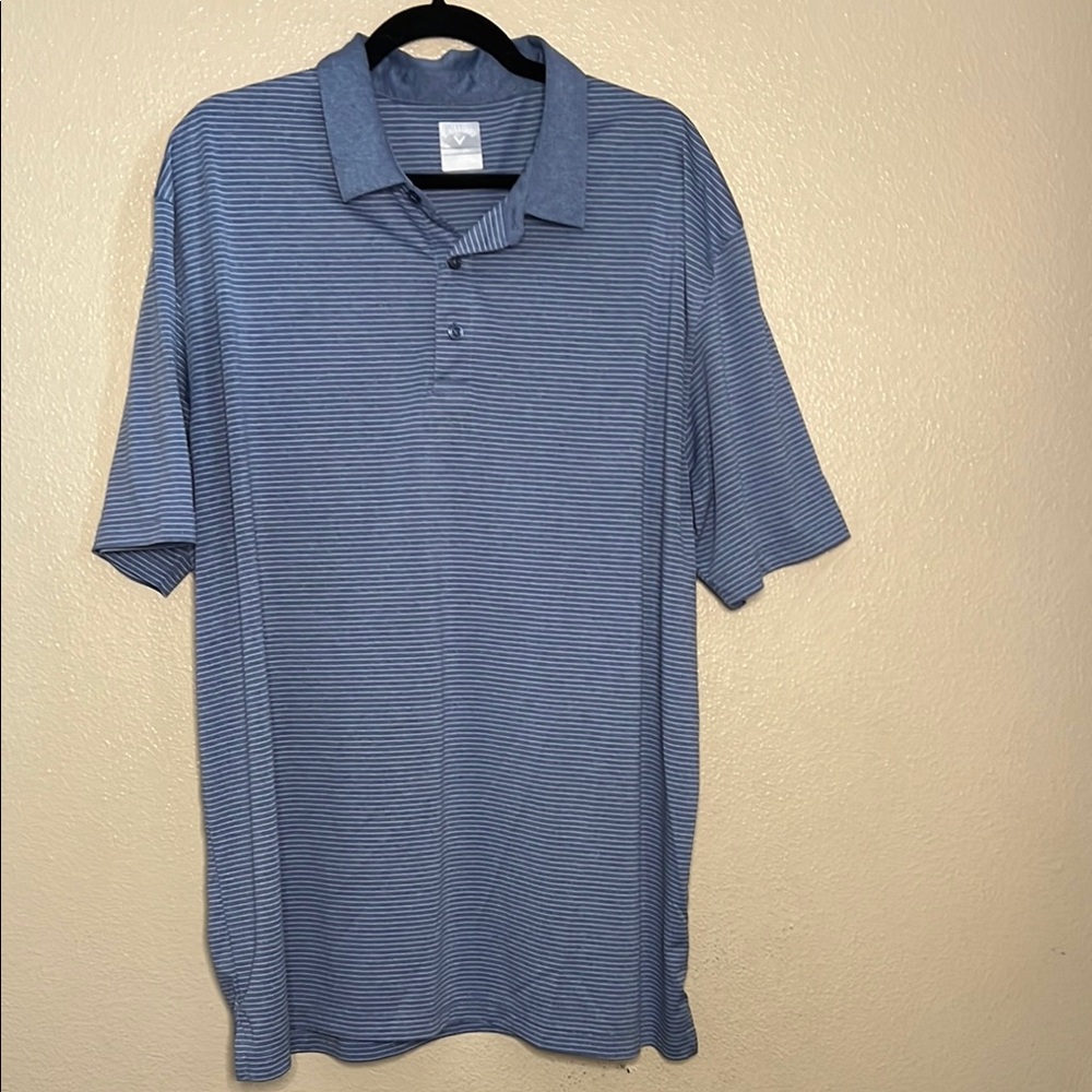 Callaway Blue Polo Shirt Classic Design Soft Fabric Opti-DRI Size XXL